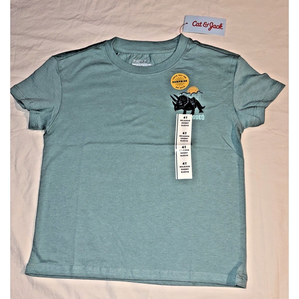 Cat & Jack Dinosaur T-shirt - 4T - Picture 2 of 3